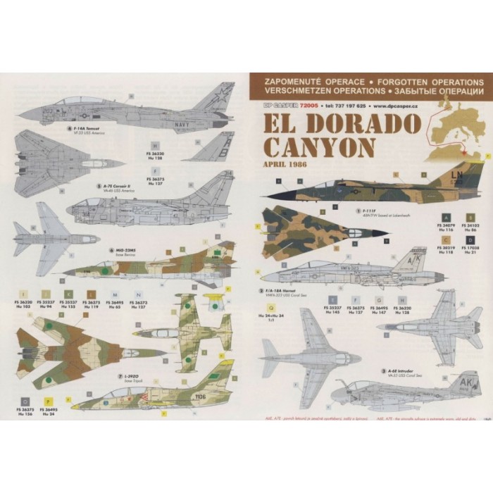 El Dorado Canyon - 1/72 decal