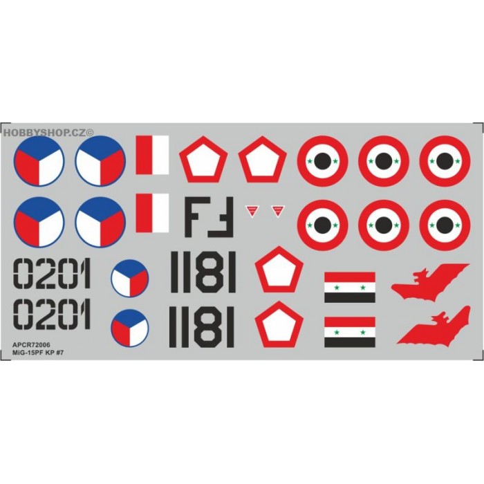 MiG-17PF - 1/72 decal