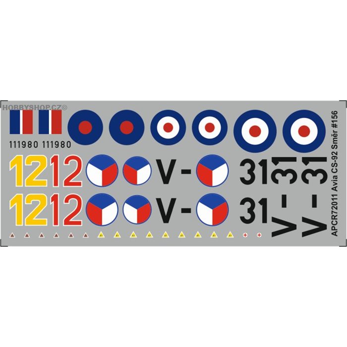 Avia CS-92 / Me 262b  - 1/72 decal