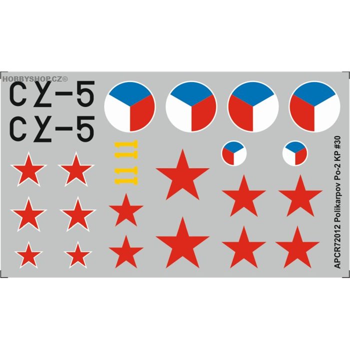 Polikarpov Po-2 - 1/72 decal