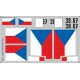 Fokker D.VII MÁG flags - 1/48 decal