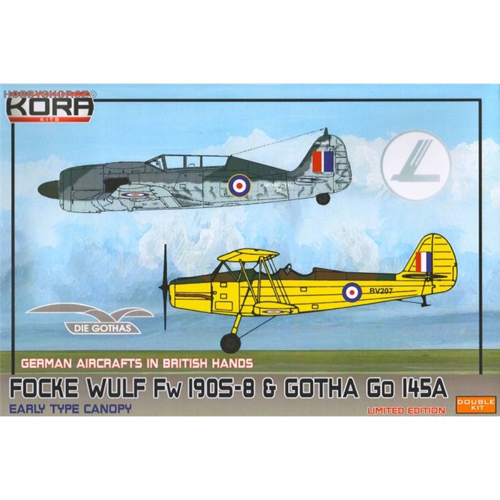 Fw 190S-8 & Gotha Go 145A in British hands - 1/72 kit