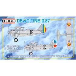 Dewoitine D.27 Romanina & Yugoslavian Service - 1/72 kit