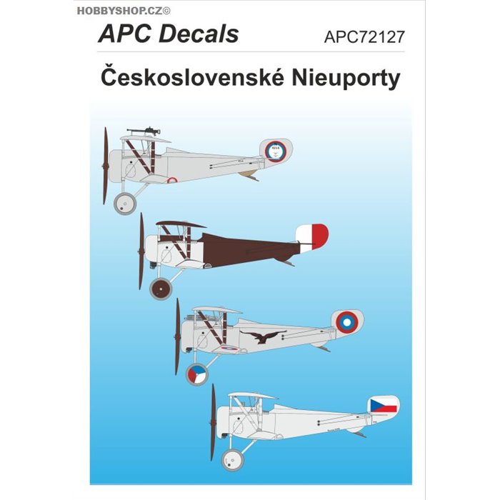 Československé Nieuporty - 1/72 obtisk