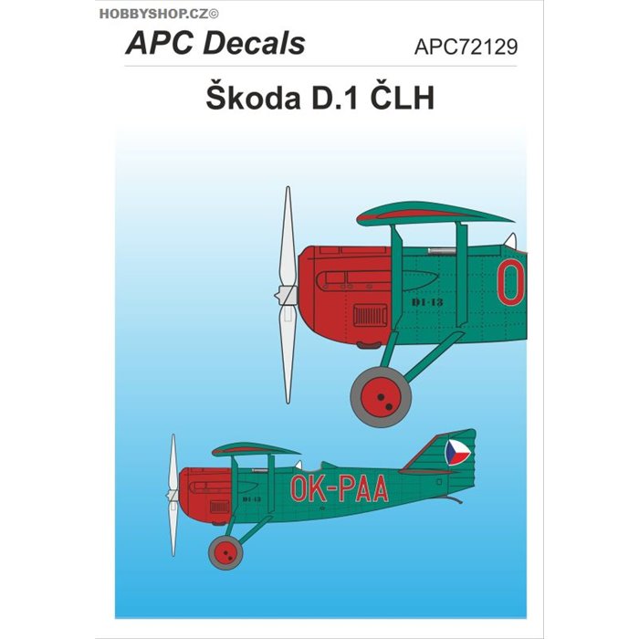 Škoda D.1 ČLH - 1/72 decal