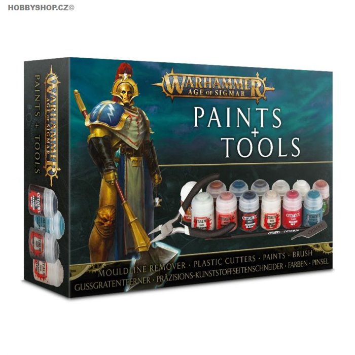 Age of Sigmar + paints + tools