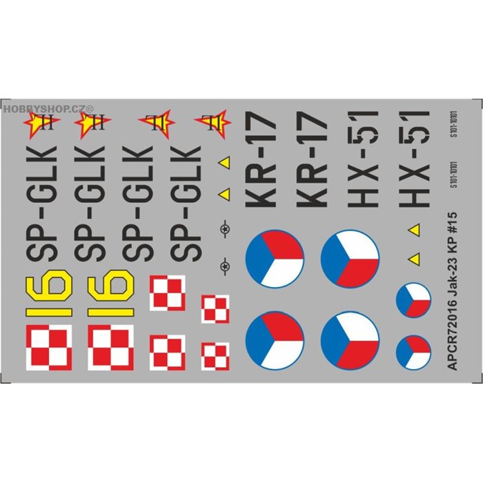 Yak-23 - 1/72 decal
