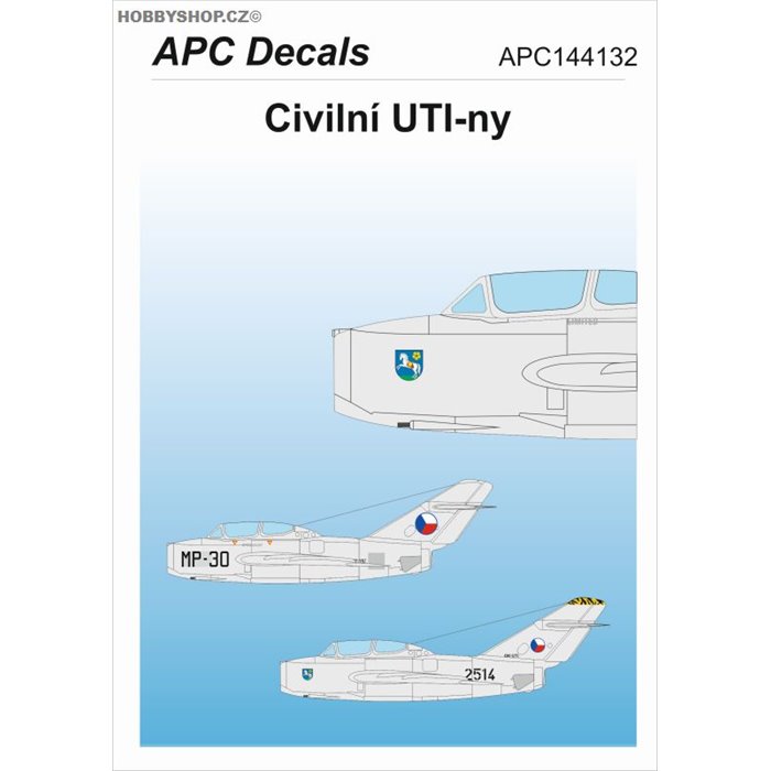 Civilní UTI-ny - 1/144 decal