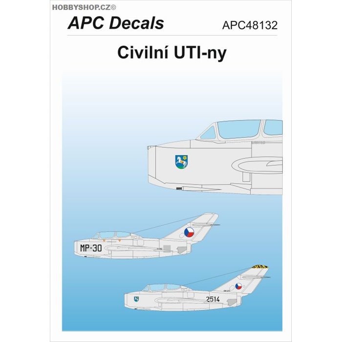 Civilní UTI-ny - 1/48 decal