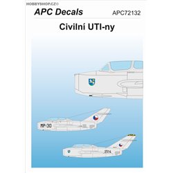 Civilní UTI-ny - 1/72 decal