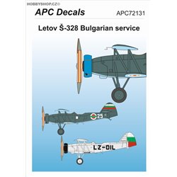 Letov Š-328 Bulharsko - 1/72 obtisk
