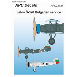 Letov Š-328 Bulharsko - 1/72 obtisk