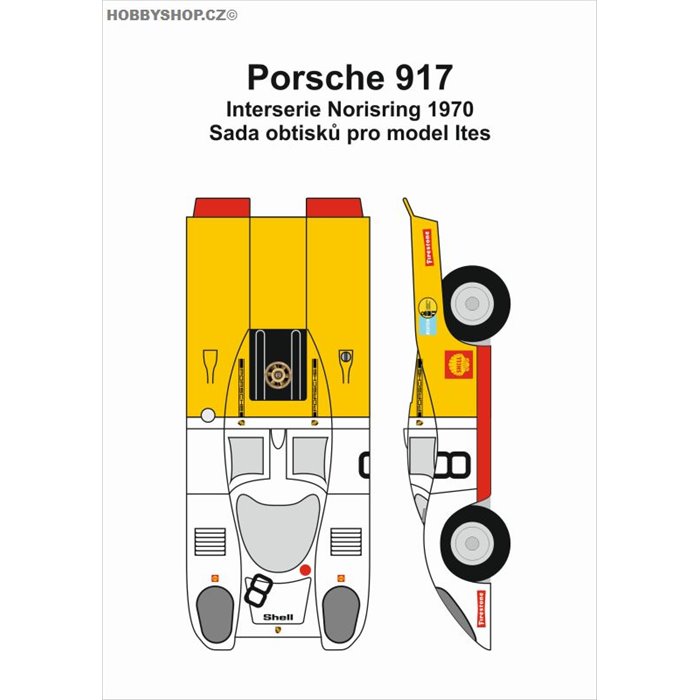 Porsche 917 č.8 Norisring - obtisky