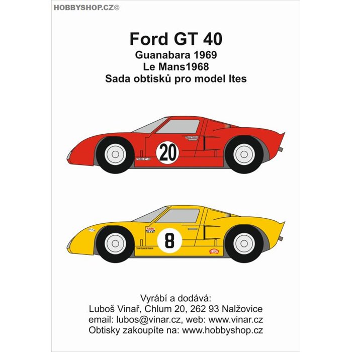 Ford GT40 part II. - decals