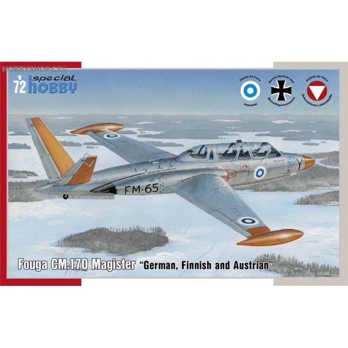 Fouga CM.170 Magister German, Finnish and Austrian - 1/72 kit