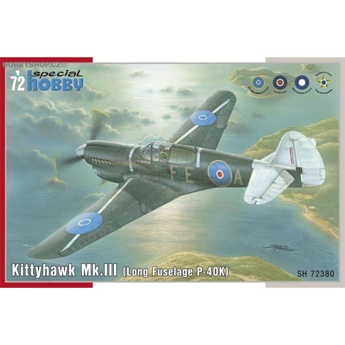 Kittyhawk Mk.III / P-40 K Long Fuselage - 1/72 kit