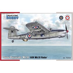 Fairey Barracuda Mk.III ASV Mk.XI Radar - 1/72 kit