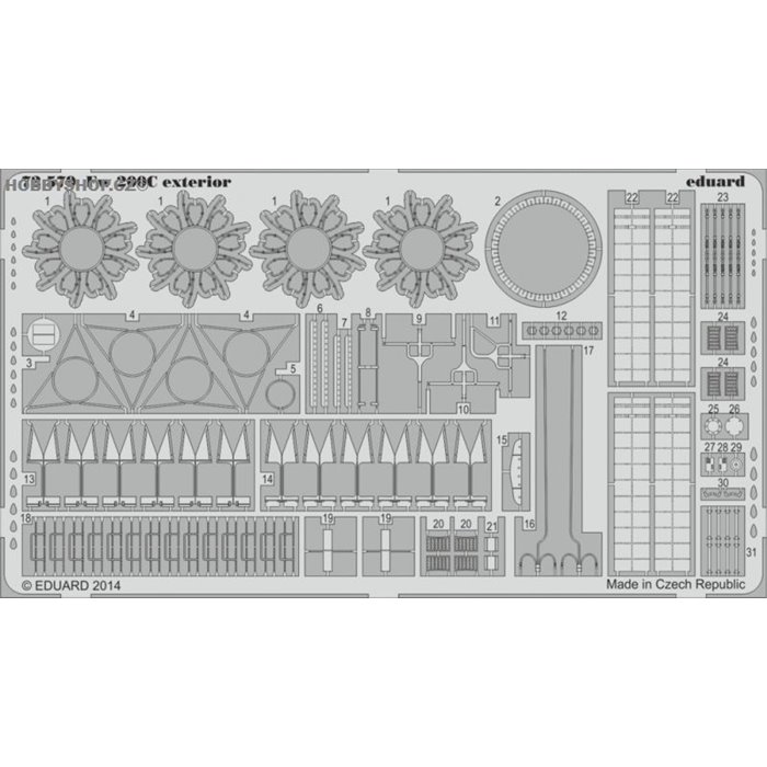 Fw 200C exterior - 1/72 PE set