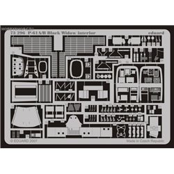 P-61A/B interior S.A. - Painted - 1/72 PE set