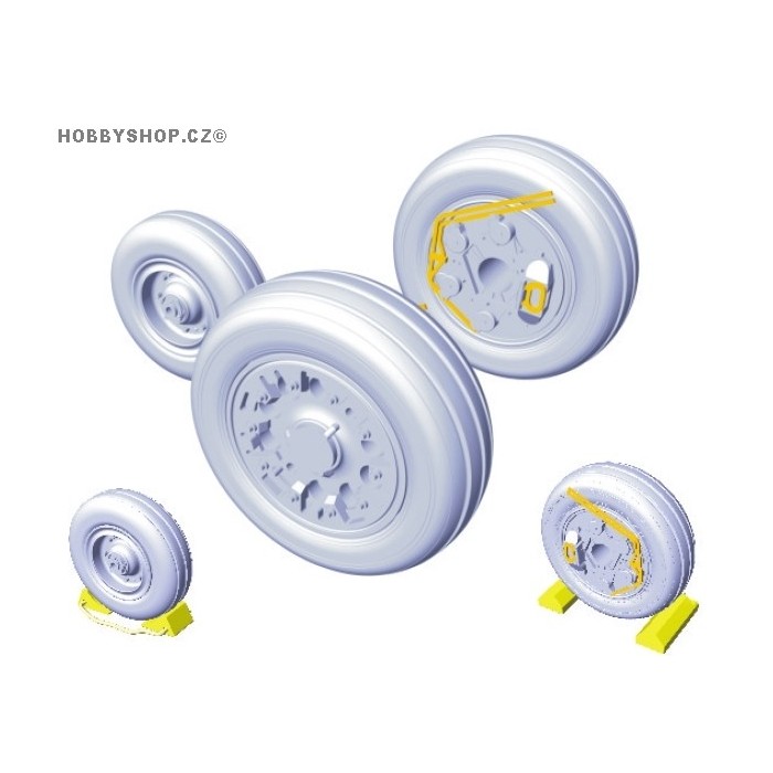 F-16A/B wheels - 1/48 update set