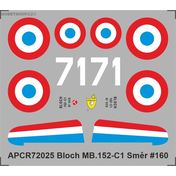 Bloch MB.152 - 1/72 obtisk