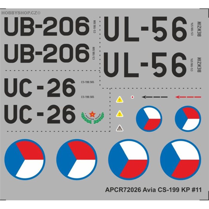 Avia CS-199 - 1/72  decal