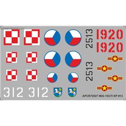 MiG-15 UTI - 1/72 decal