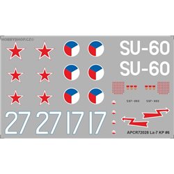 Lavochkin La-7 - 1/72 decal