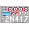 Morane-Saulnier M.S. 406 - 1/72 decal