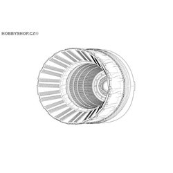 F-16C/D block 42-52 P&W F100 engine nozzle - 1/48 update set