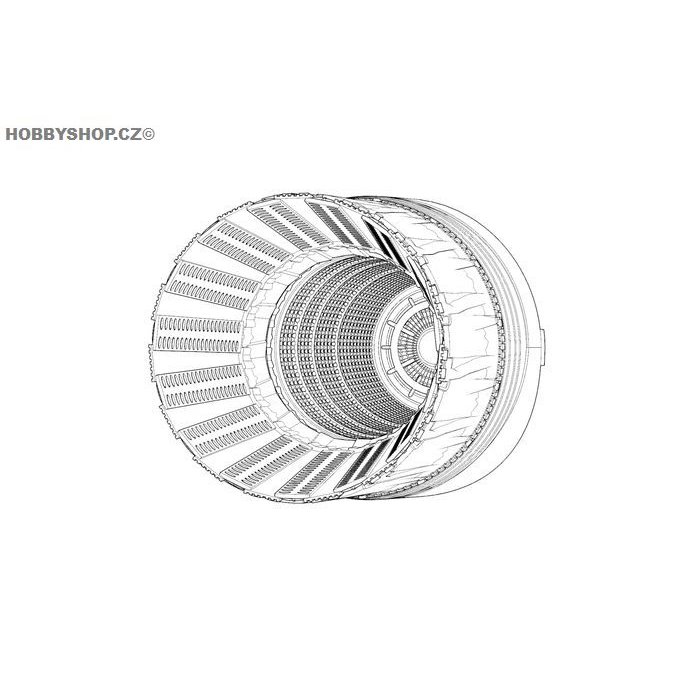 F-16C-D block 42-52 P&W F100 engine nozzle - 1/48 update set
