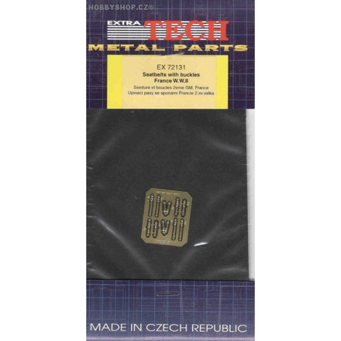 French buckles and seatbelts WW II - 1/72 PE set