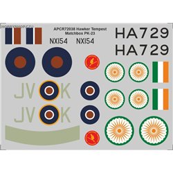 Hawker Tempest - 1/72 decal