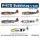 P-47D Bubbletop Super44 - 1/144 kit