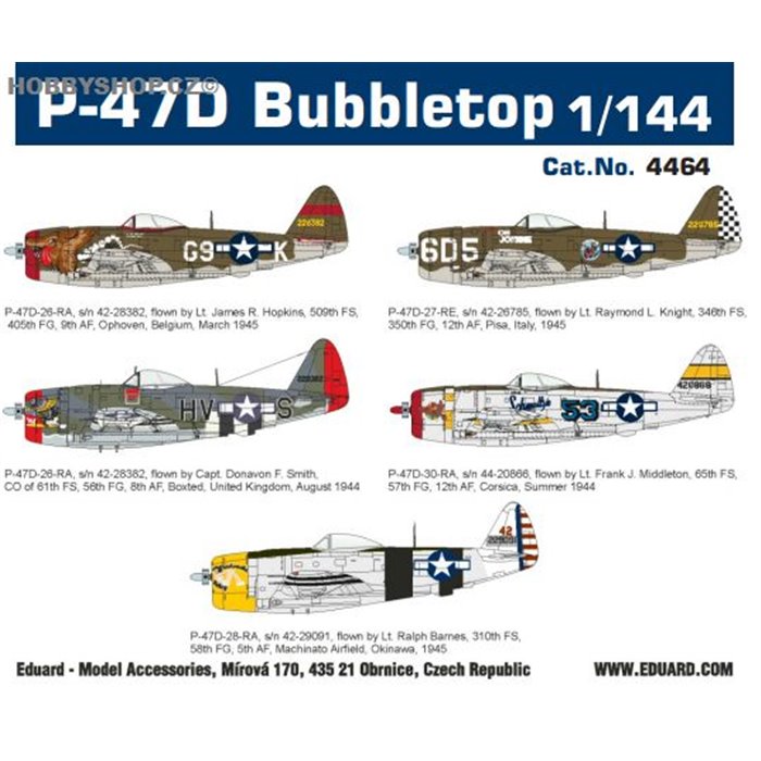 P-47D Bubbletop Super44 - 1/144 kit