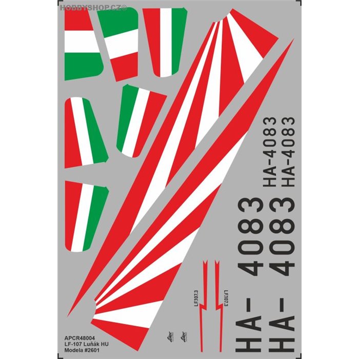 LF-107 Luňák Hungary - 1/48 decal