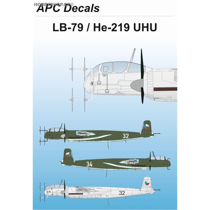 LB-79 / He 219 Uhu - 1/32 obtisk