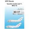 Vysoká modrá zeď 1. - MiG-15 - 1/48 obtisk