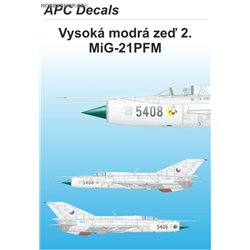 Vysoká modrá zeď 2. - MiG-21PFM - 1/48 decal