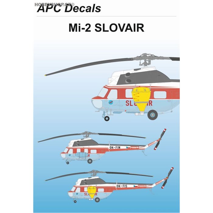 Mil Mi-2 Slovair - 1/72 decal