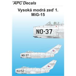 Vysoká modrá zeď 1. - MiG-15 - 1/72 decal