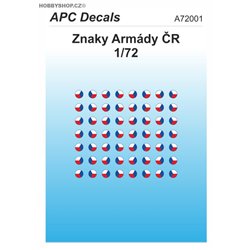 Czech Army AFV insignia - 1/72 decal