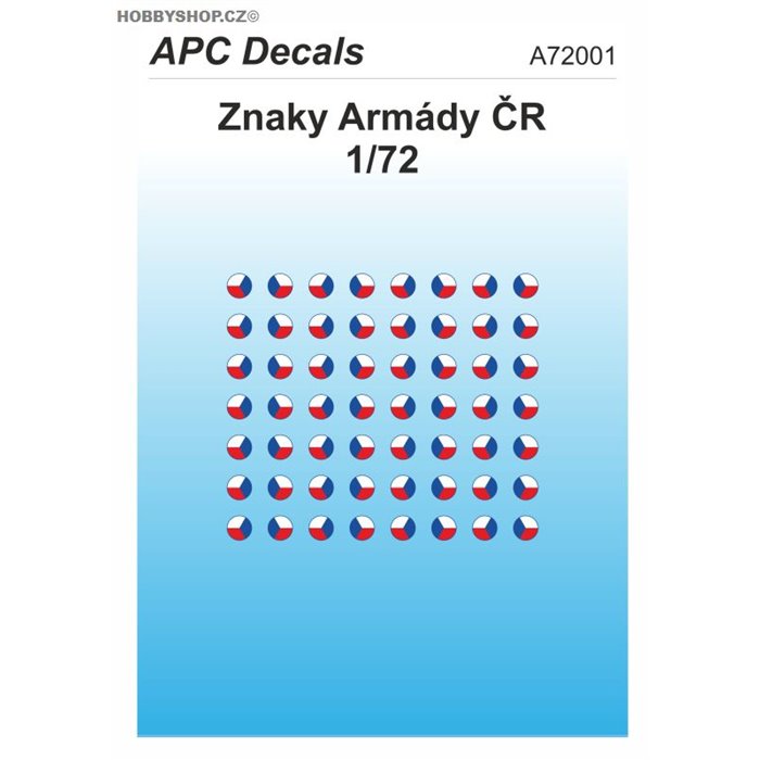 Czech Army AFV insignia - 1/72 decal