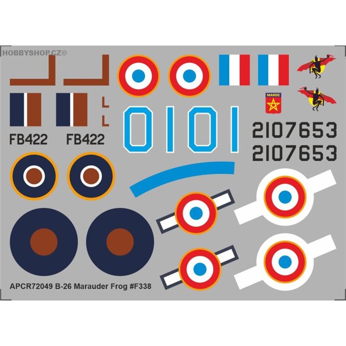 B-26 Marauder - 1/72 decal