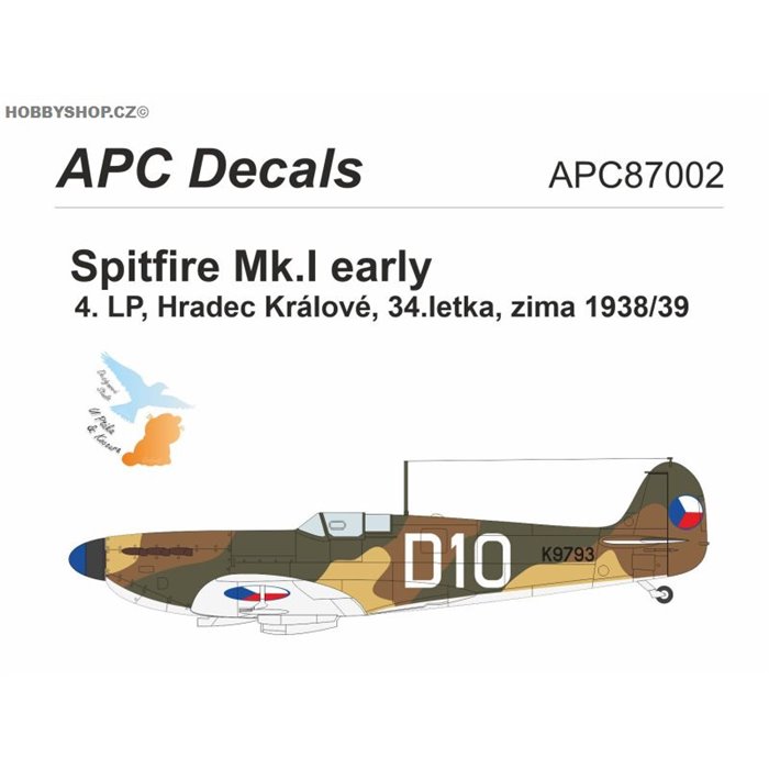 Spitfire Mk.I ČSR - 1/72 obtisk