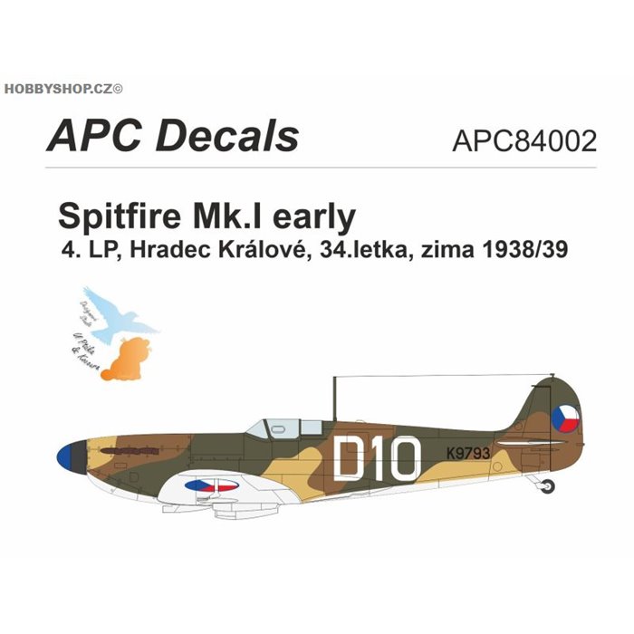 Spitfire Mk.I ČSR - 1/48 obtisk