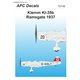 Klemm Kl-35b Ramsgate 1937 - 1/72 decal