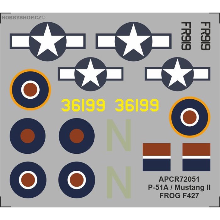 P-51A / Mustang II - 1/72 decal