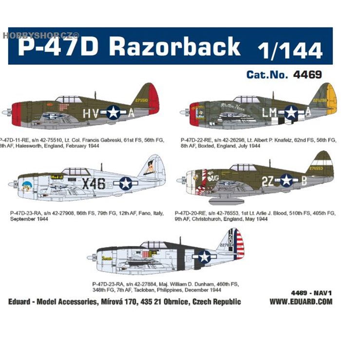 P-47D Razorback - 1/144 kit