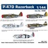 P-47D Razorback - 1/144 kit